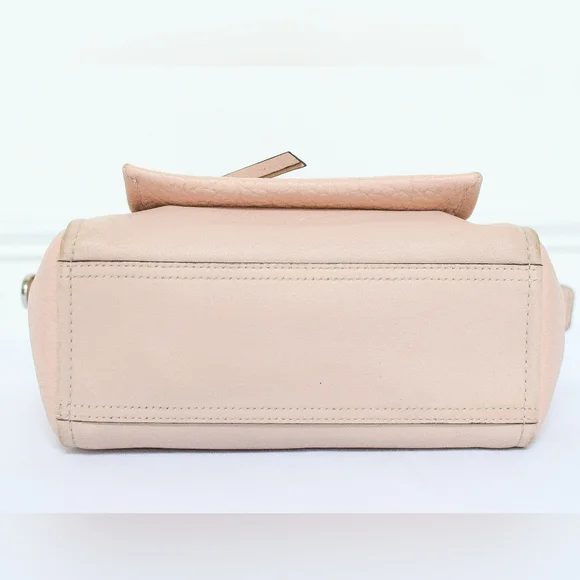 Coach Powder Pink Bleecker Mini Riley Carryall Top Handle Bag Leather 27923 - Picture 6 of 16